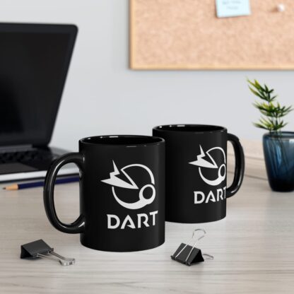 NASA DART Mission Black Ceramic Mug