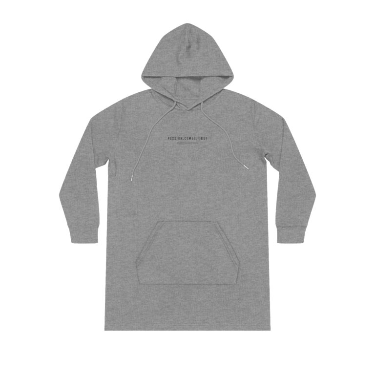 Organic Hooded Dress – Passion Comes First