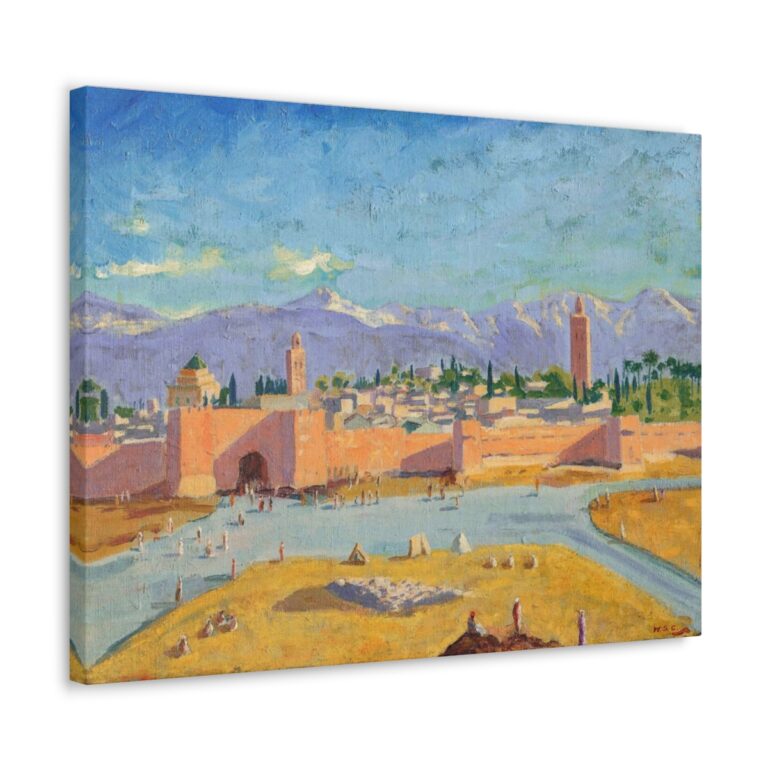 Winston Churchill's painting of Marrakech (1943)
