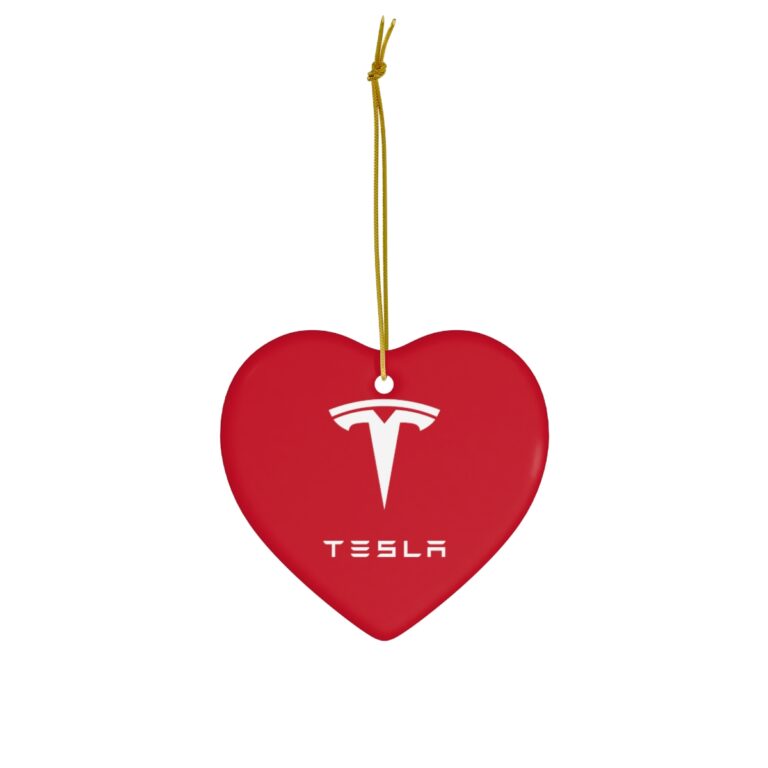 Ceramic Ornament ft. Tesla Logo