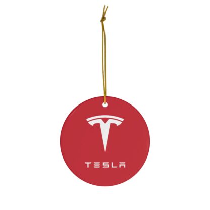 Ceramic Ornament ft. Tesla Logo