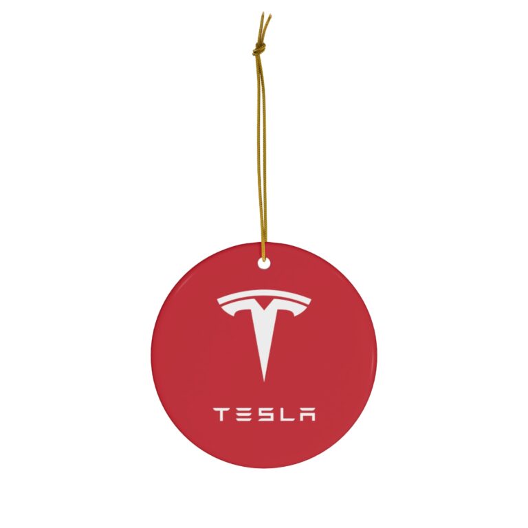 Ceramic Ornament ft. Tesla Logo