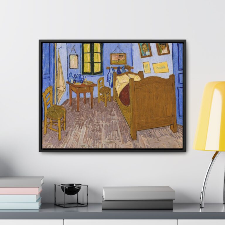 Framed Canvas of Van Gogh's Bedroom in Arles Painting