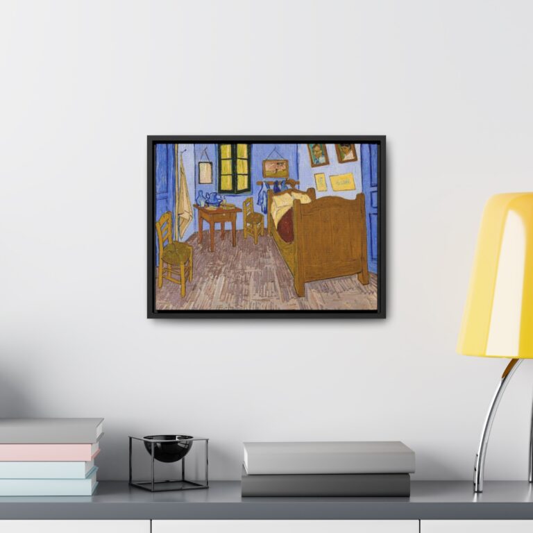 Framed Canvas of Van Gogh's Bedroom in Arles Painting