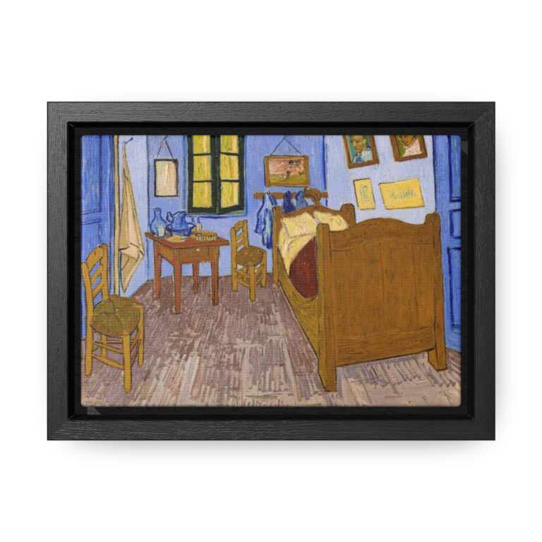 Framed Canvas of Van Gogh's Bedroom in Arles Painting