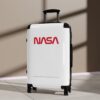 White NASA Luggage Wheeled Suitcase