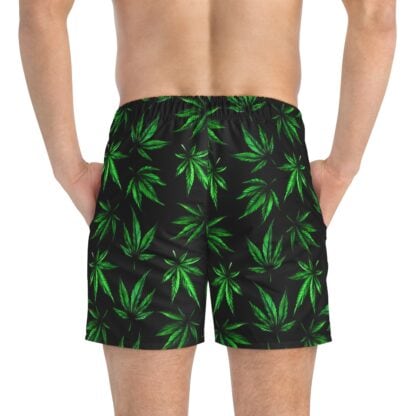 Cannabis Graphic Swim Trunks