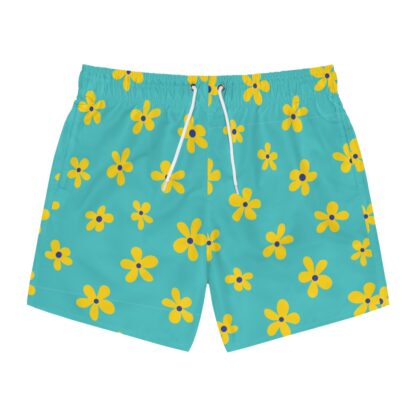 Retro Flowers Swim Trunks