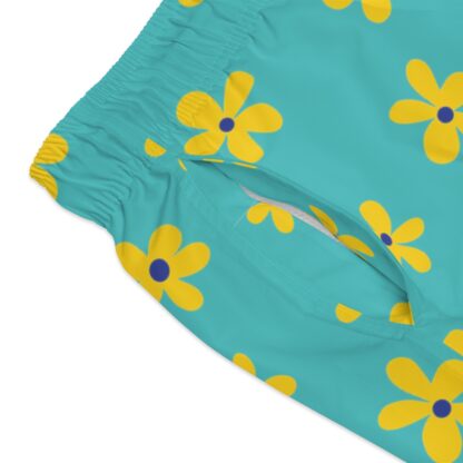 Retro Flowers Swim Trunks