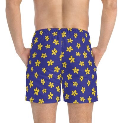 Retro Flowers Swim Trunks