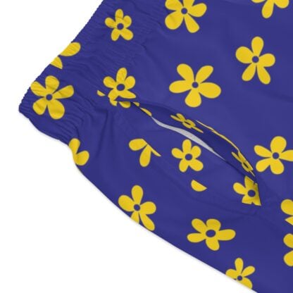 Retro Flowers Swim Trunks