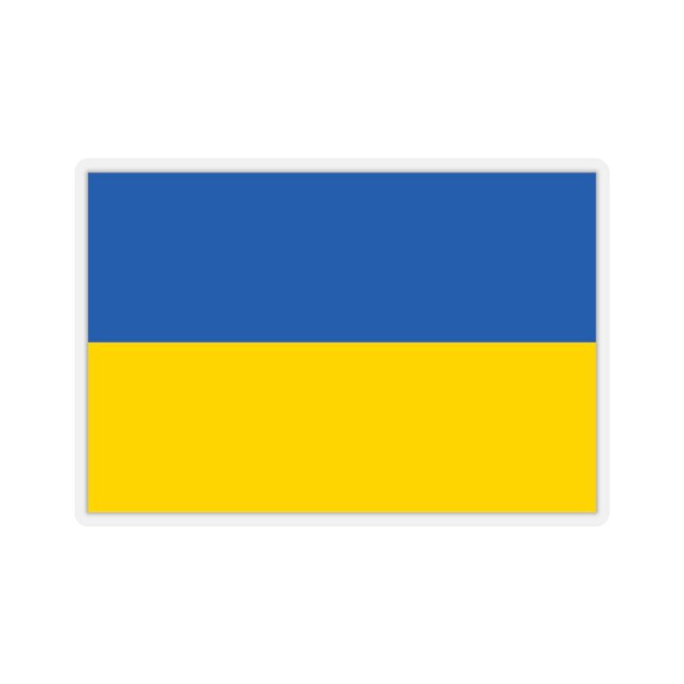 Sticker of Ukraine Flag