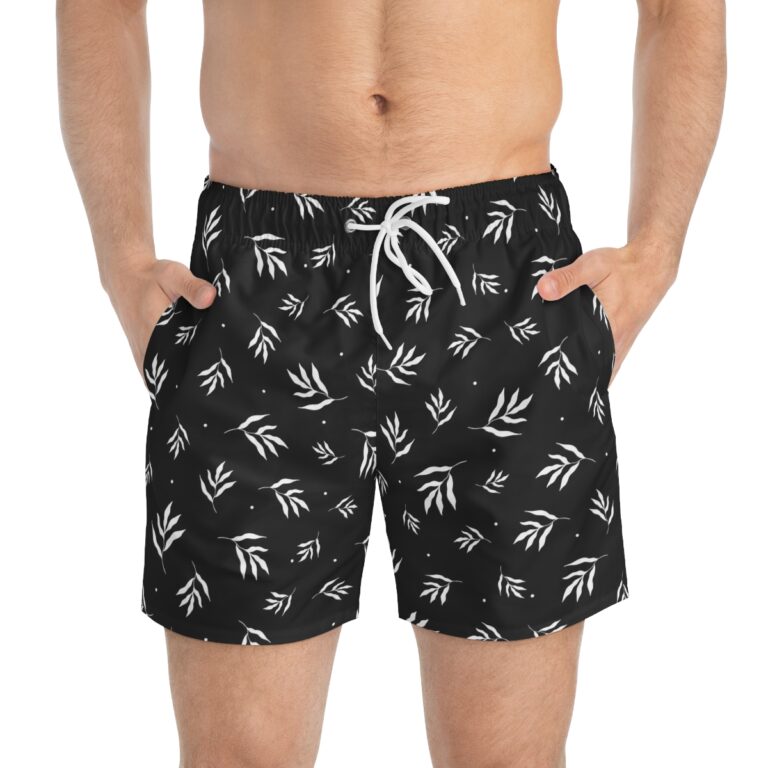 Tropical Pattern Swim Trunks