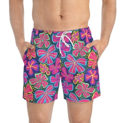 Tropical Pattern Swim Trunks