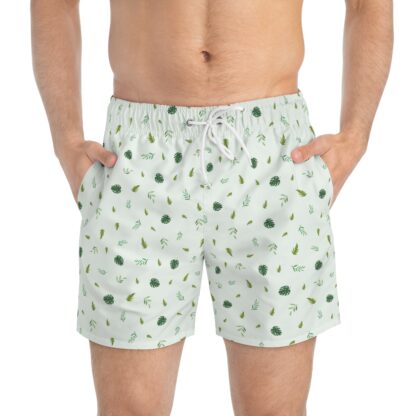 Tropical Pattern Swim Trunks