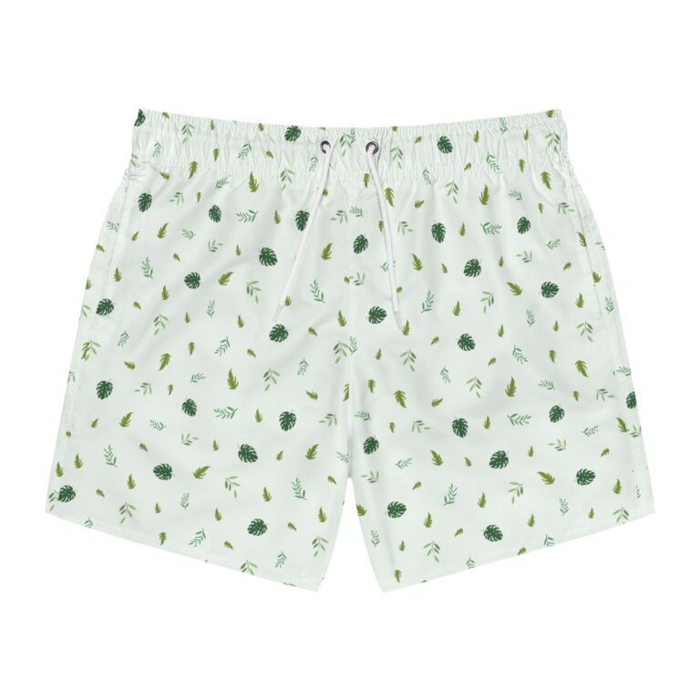 Tropical Pattern Swim Trunks