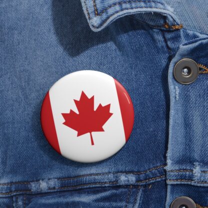 Candian Flag Pin Button