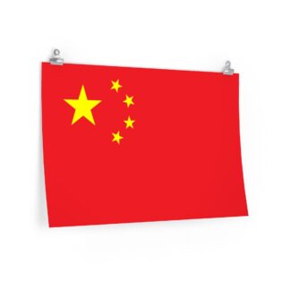 China's Flag Poster Print