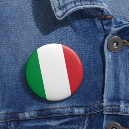 Flag of Italy Pin Button