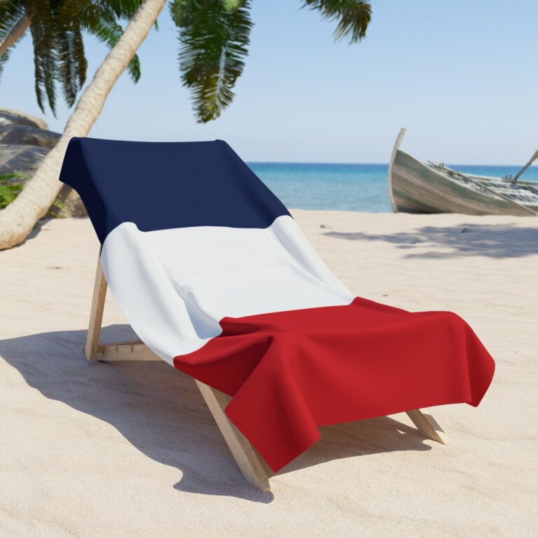 France's Towel Flag for Bath & Beach