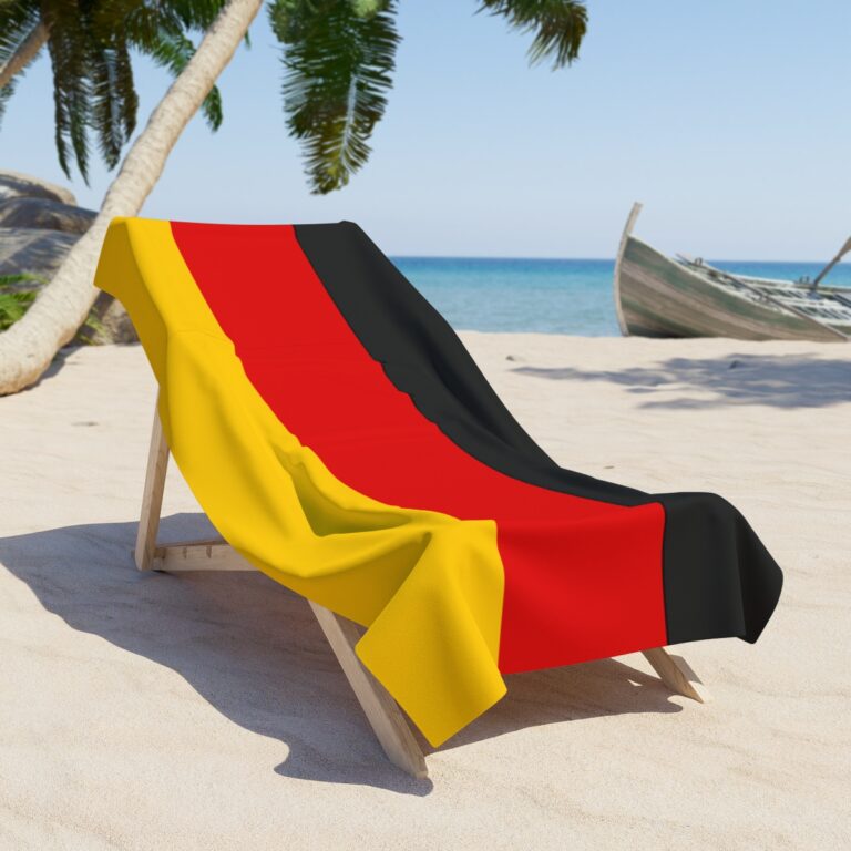 Germany's Towel Flag for Bath & Beach