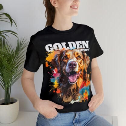 Golden Retriever Painting Unisex Graphic T-Shirt