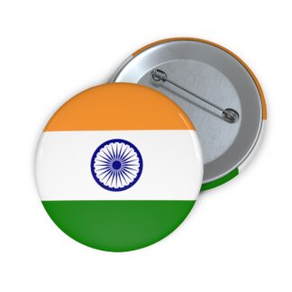 India Flag Pin Button
