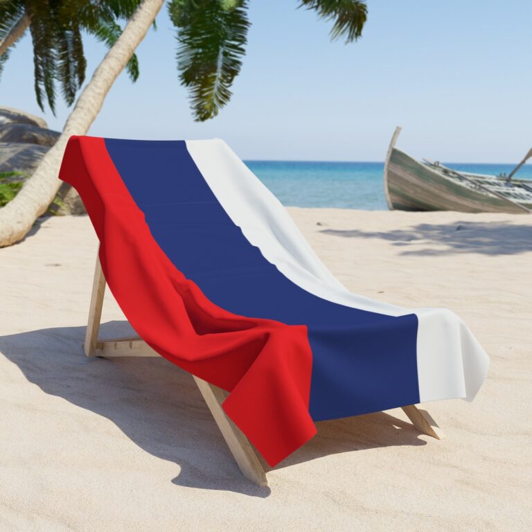 Russia's Towel Flag for Bath & Beach