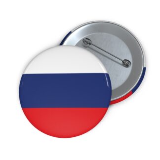 Russian Flag Pin Button