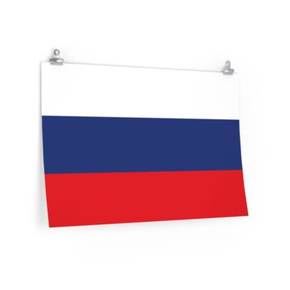 Russian Flag Poster Print