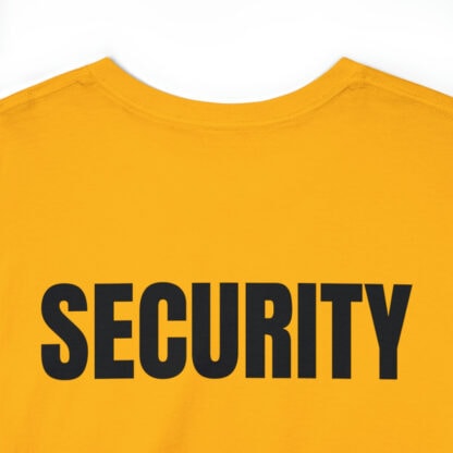 "Security" Workwear Employee Any Color Unisex T-Shirt with Text Print