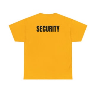 "Security" Workwear Employee Any Color Unisex T-Shirt with Text Print