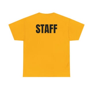 "Staff" Workwear Employee Any Color Unisex T-Shirt with Text Print