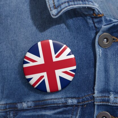 UK Flag Pin Button