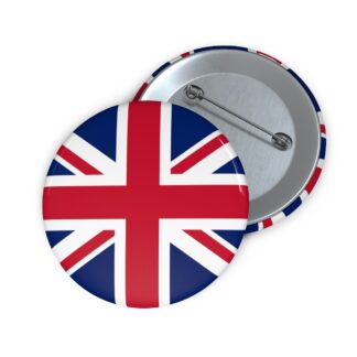 UK Flag Pin Button