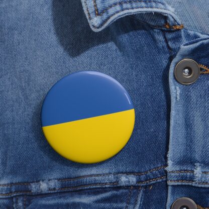 Ukraine Flag Pin Button