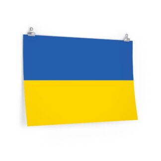 Ukraine Flag Poster Print