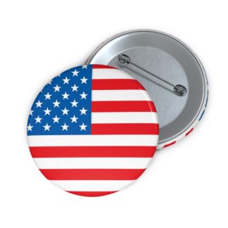 USA Flag Pin Button