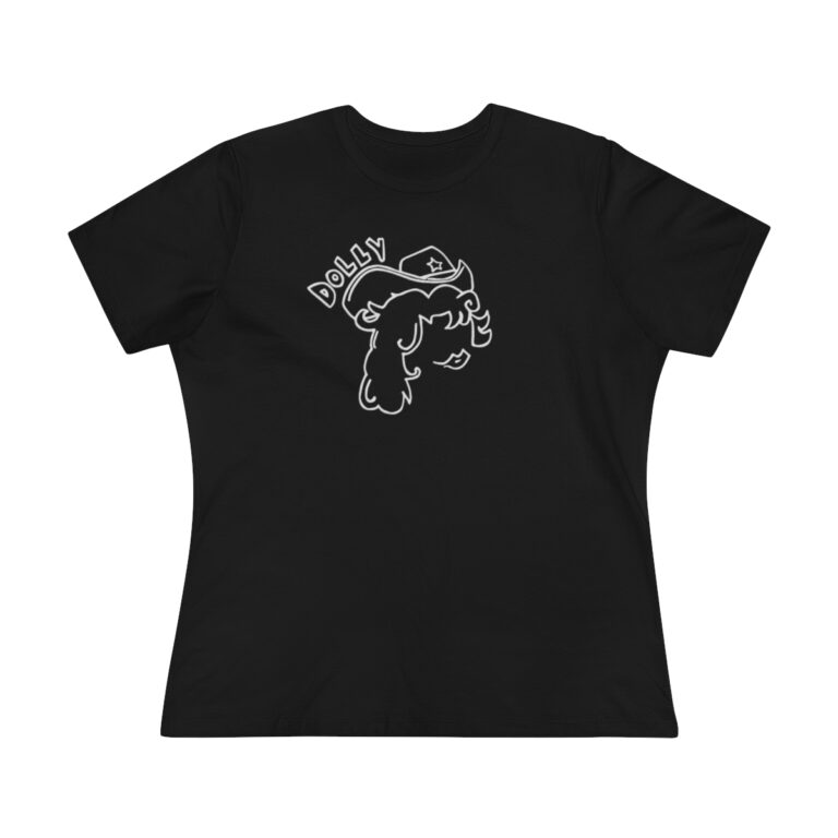 "Dolly Parton" Line Art Graphic Women's T-Shirt