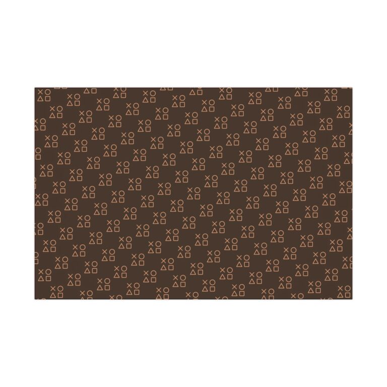 Gift Wrap Papers for Video Games - PlayStation Pine Brown