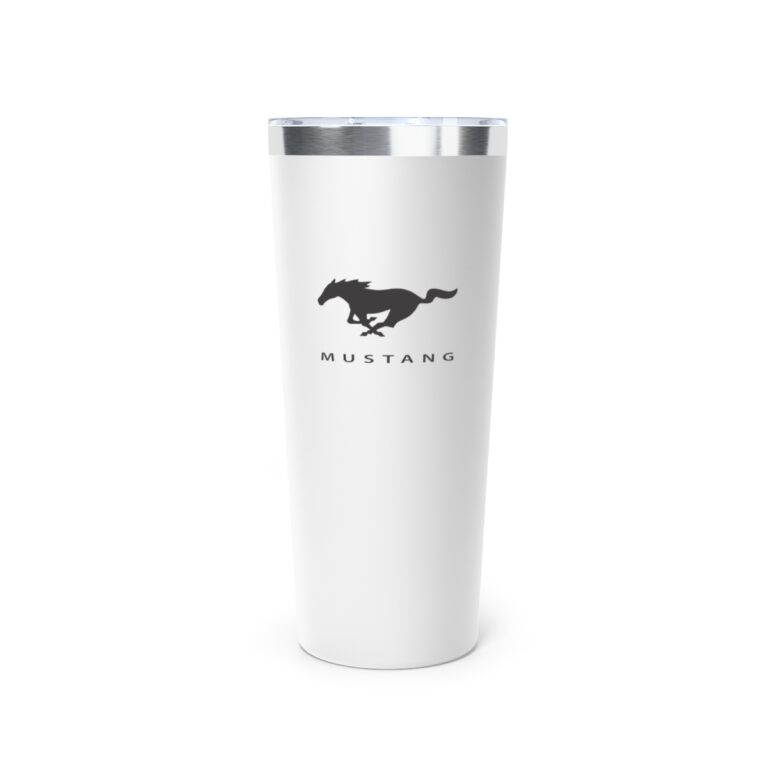 Mustang Logo Copper Tumbler Mug 22oz