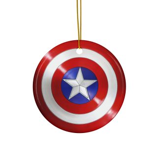 Ceramic Ornament of Captain America Shield