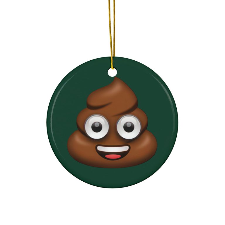Ceramic Ornament of Pile of Poo Emoji