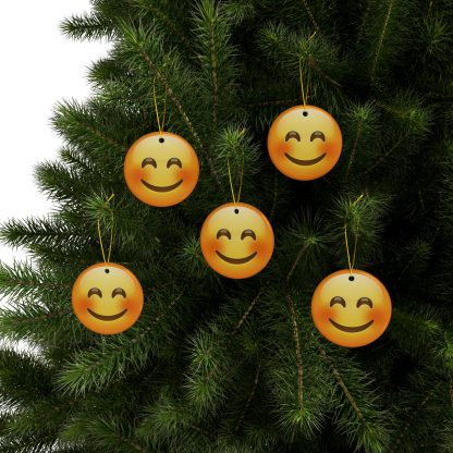 Ceramic Ornament of Smiling Face Emoji 😊