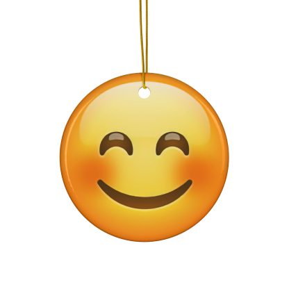 Ceramic Ornament of Smiling Face Emoji 😊