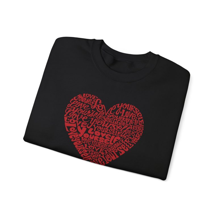 Love Yourself Word Art Crewneck Sweatshirt - Image 3