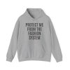 "Protect Me from the Fashion System" Unisex Hoodie