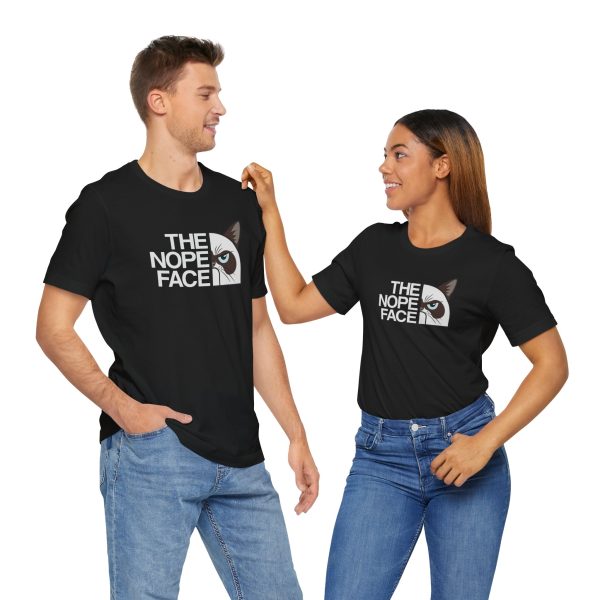 The Nope Face - Original Bella+Canvas Medium Cotton T-Shirt