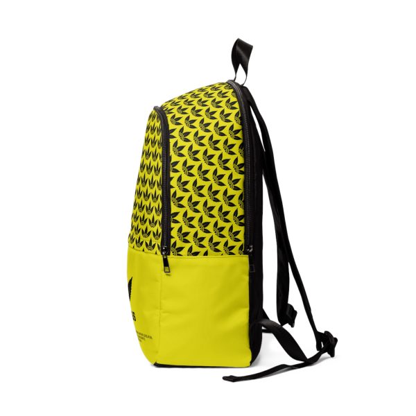 Padded Graphic Backpack - Yellow - Adigrass - Image 3