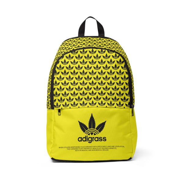 Padded Graphic Backpack - Yellow - Adigrass